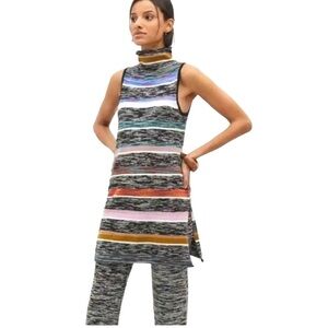 Anthropologie Space Dyed Rainbow Striped Sweater